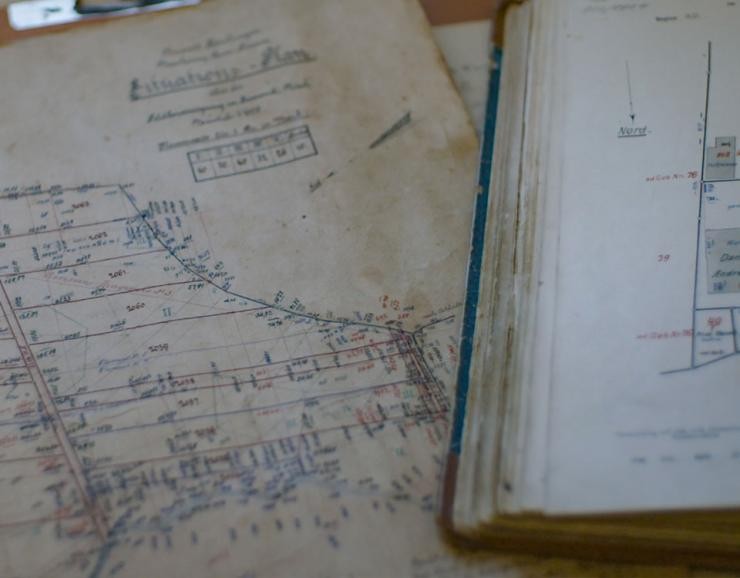 alte Dokumente und Unterlagen aus dem Archiv des Landratsamts Göppingen